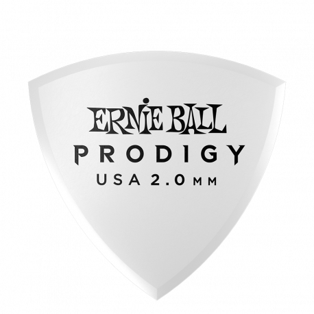 PANA CHITARA ERNIE BALL 2.0MM WHITE SHIELD PRODIGY PICK