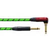Cablu Instrument Jack 6.3mm Cordial Blacklight Edition 3M PR Green SILENT