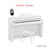 Pian Digital Yamaha Pachet CLP735WH CLAVINOVA YAMAHA pian digital + bancheta + casti (B/DW/R/WA/WH)