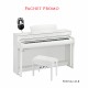 PIAN DIGITAL YAMAHA Pachet CLP745WH CLAVINOVA YAMAHA pian digital + bancheta + casti (B/DW/R/WA/WH)