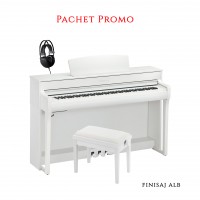 PIAN DIGITAL YAMAHA Pachet CLP745WH CLAVINOVA YAMAHA pian digital + bancheta + casti (B/DW/R/WA/WH)