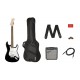 Set Chitara Electrica Squier Pack Stratocaster Black GB 10G