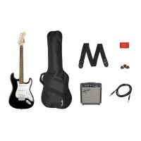 Set Chitara Electrica Squier Pack Stratocaster Black GB 10G