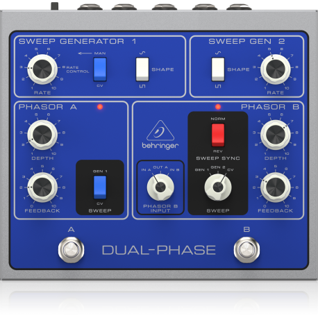 PEDALA EFECT BEHRINGER DUAL-PHASE (BI-PHASE)