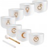 Sonic Energy Planetary Tuned Crystal Singing Bowl Chakra Set MEINL PCSBSETCHA