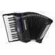 ACORDEON CROMATIC HOHNER A16962 BRAVO II 60 Black New Bellow