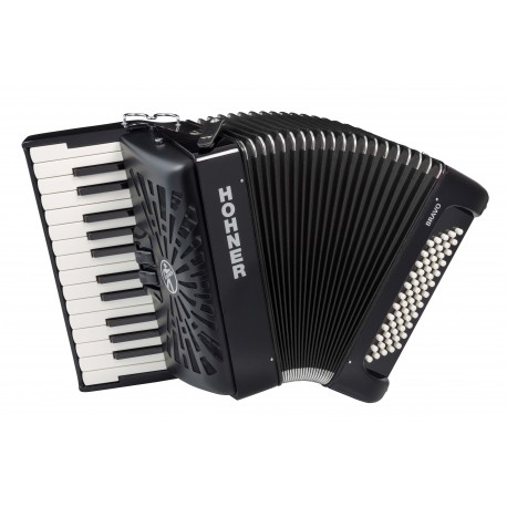 ACORDEON CROMATIC HOHNER A16962 BRAVO II 60 Black New Bellow