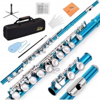 Kit Flaut Eastar EB017 16 note cu husa si accesorii, Sky Blue EFL-1SB