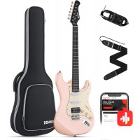 Set Chitara Bass Electrica Donner EC1379 - DST-200 ST Blossom Pink