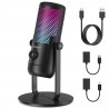 Microfon PC USB-C Donner RGB EC2812 Streaming Podcast, Condenser