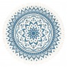 Covor Meditatie MEINL Sonic Energy 200 cm - Navy Blue / Floral Design (MMR1NB)