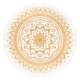 Covor Meditatie MEINL Sonic Energy Meditation Rug 200 cm - Vintage Gold / Floral Design MMR1VG