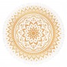 Covor Meditatie MEINL Sonic Energy Meditation Rug 200 cm - Vintage Gold / Floral Design MMR1VG