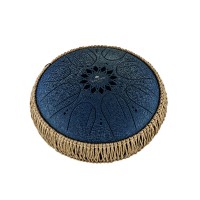 Steel Tongue Drum Sonic Energy Medium Octave, Navy Blue, C-DO Minor (432 Hz), 8 Note, 10" / 25 cm (MOSTD2NB)