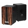 Cajon Sela SE 107 CaSela Black Pro Dark Nut Snare On/Off