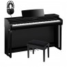 PIAN DIGITAL YAMAHA Pachet Clavinova CLP-825PE cu bancheta si casti AKG K44
