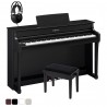 Pachet Pian Digital Yamaha CLP-835 Clavinova + Bancheta + Casti (B/R/WB/WH)