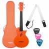 Set Ukulele Concert Cascha HH-2289 Carbon, Orange