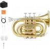 Trompeta Bb de buzunar, alama EB116 Include case si accesorii, ETR-330