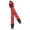 Curea Chitara ORTEGA Nylon Guitar-Strap - Red Skull (OSN-65SKBU)
