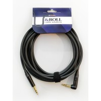 Cablu Audio &ROLL &ROLL 2.5VVR 2.5m, Jack 6.3 stereo / Jack 6.3 90 grade stereo