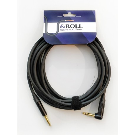 Cablu Audio &ROLL &ROLL 2.5VVR 2.5m, Jack 6.3 stereo / Jack 6.3 90 grade stereo