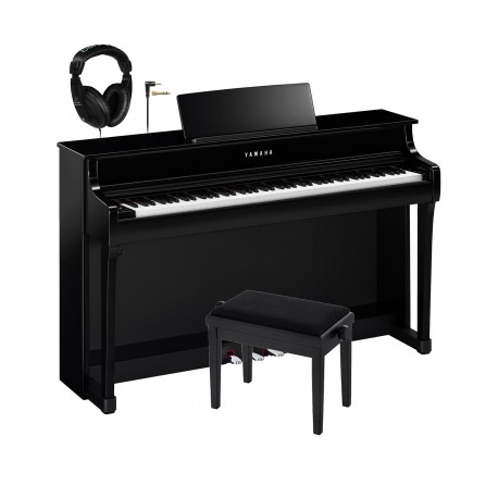 PIAN DIGITAL YAMAHA Pachet CLP835PE CLAVINOVA YAMAHA pian digital + bancheta + casti (B/DW/R/WA/WH)