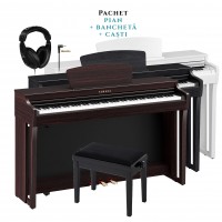 PIAN DIGITAL YAMAHA Pachet Clavinova CLP-725 cu bancheta si casti AKG K44