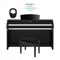 PIAN DIGITAL YAMAHA Pachet Clavinova CLP-725PE cu bancheta si casti AKG K44
