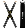 Set Bete Toba Donner Black Drum Sticks 5A - 2 perechi+husa