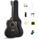 Set Chitara Acustica Donner Matte Acoustic-electric Black