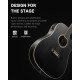 SET CHITARA ACUSTICA DONNER MATTE ACOUSTIC-ELECTRIC BLACK