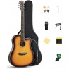 Set Chitara Acustica Donner Matte Acoustic-electric Sunburst