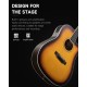 SET CHITARA ACUSTICA DONNER MATTE ACOUSTIC-ELECTRIC SUNBURST