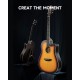 SET CHITARA ACUSTICA DONNER MATTE ACOUSTIC-ELECTRIC SUNBURST
