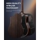 SET CHITARA ACUSTICA DONNER RISING 1 BLACK SATIN