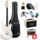 Set Chitara Electrica Cu Amplificator Si Accesorii, EC7447 Dst Seeker Deluxe White Donner