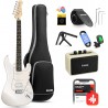 Set Chitara Electrica Cu Amplificator Si Accesorii, EC7447 Dst Seeker Deluxe White Donner