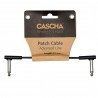 Cablu Instrument Patch Cascha Advanced Line Plat, Negru, 10cm CCA-PC110
