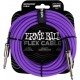CABLU INSTRUMENT ERNIE BALL FLEX INSTRUMENT CABLE STRAIGHT/ANGLE 20FT - PURPLE