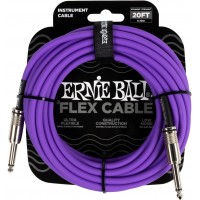 CABLU INSTRUMENT ERNIE BALL FLEX INSTRUMENT CABLE STRAIGHT/ANGLE 20FT - PURPLE