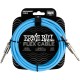 CABLU INSTRUMENT ERNIE BALL FLEX INSTRUMENT CABLE STRAIGHT/STRAIGHT 10FT - BLUE