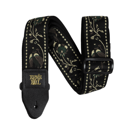 CUREA CHITARA ERNIE BALL JACQUARD STRAP BLACK PLEASENT PHEASENT