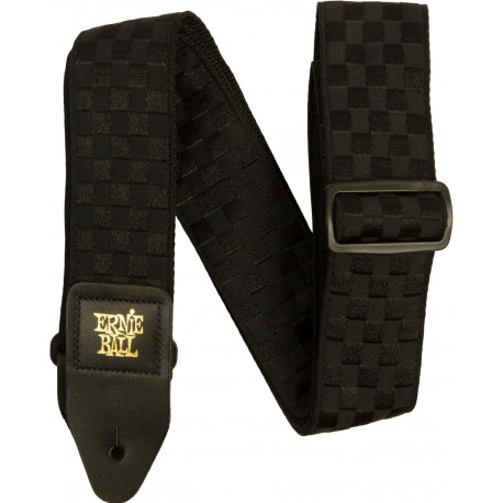 CUREA CHITARA ERNIE BALL JACQUARD STRAP BLACK CHECKERS
