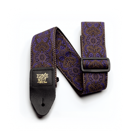 CUREA CHITARA ERNIE BALL JACQUARD STRAP PURPLE PAISLEY