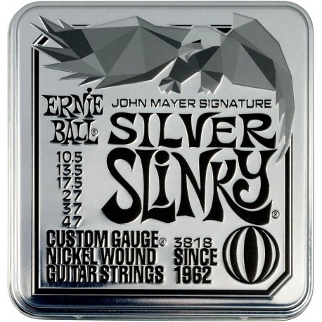 CORZI CHITARA ELECTRICA ERNIE BALL JOHN MAYER SILVER SLINKY SIGNATURE ELECTRIC GUITAR STRINGS 3-PACK