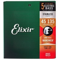 CORZI CHITARA BASS ELECTRICA Elixir Strings 14782 45-105, 135