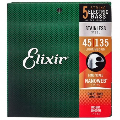 CORZI CHITARA BASS ELECTRICA Elixir Strings 14782 45-105, 135