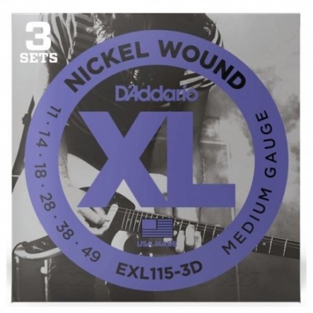 CORZI CHITARA ELECTRICA D'ADDARIO EXL115
