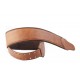 CUREA CHITARA RIGHTON! Smooth Light Brown Leather Bass Strap